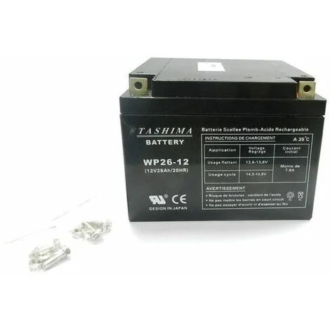 Akumulator Tashima 12V 26A, Dužina: 165mm, Širina: 175mm, Visina: 125mm, + Desno